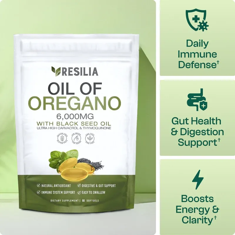 A Calmer Gut Starts Here - Resilia Oil Of Oregano Softgels